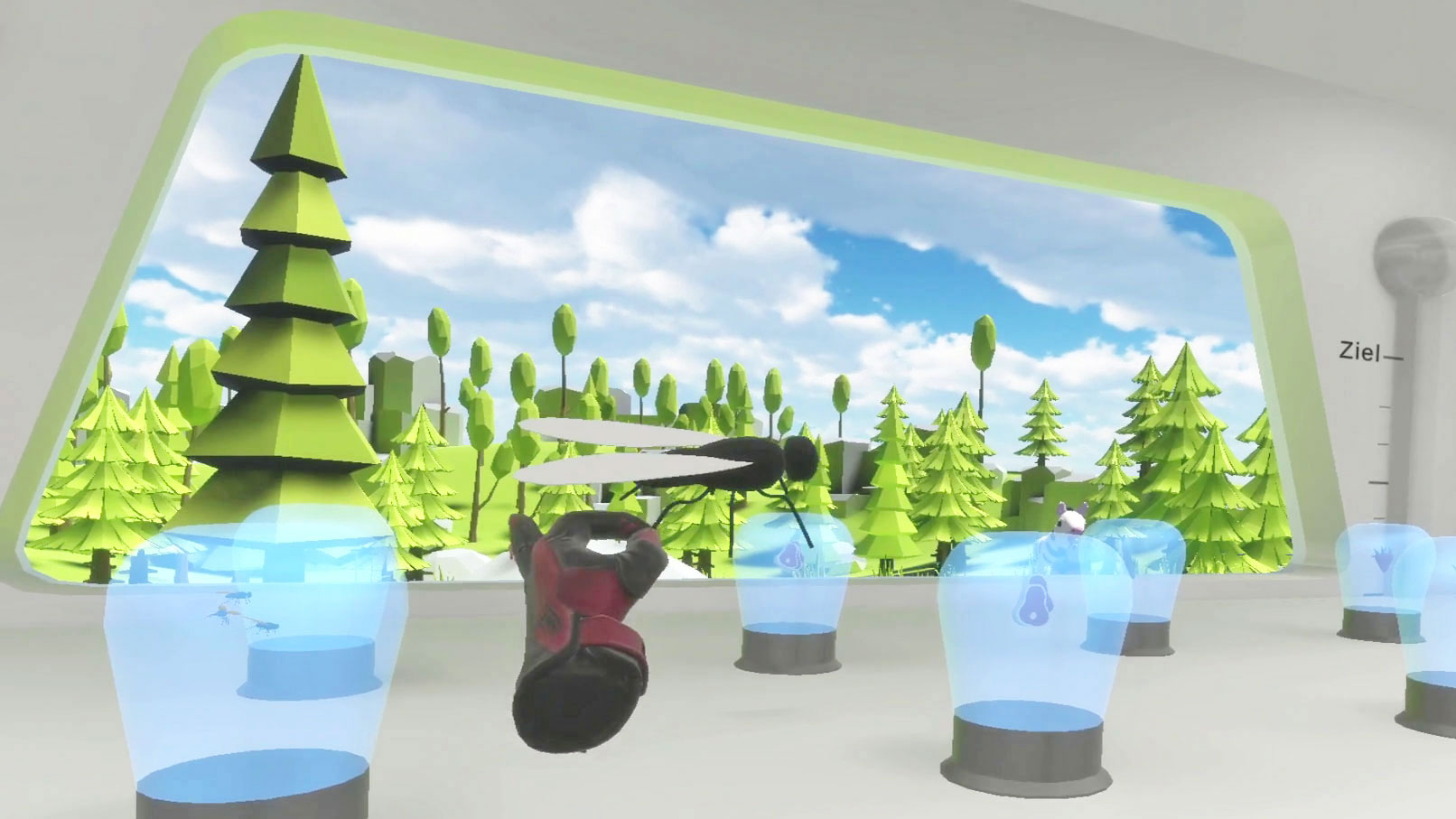 Screenshot VR-Spiel QuantumVR